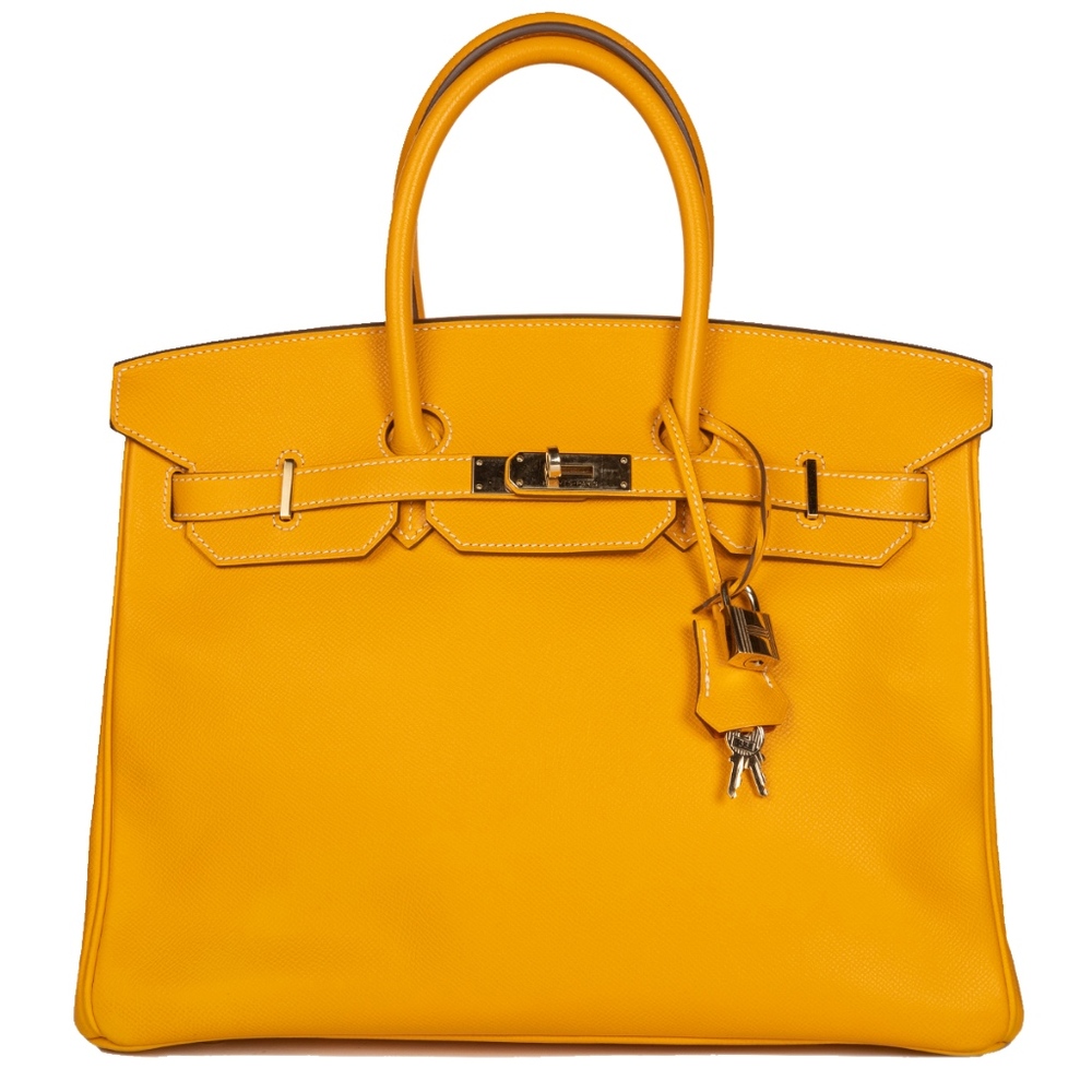 HERMÈS Birkin 35 JAUNE D’OR EPSOM
